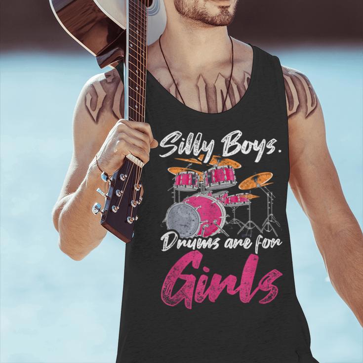Girls Boys Kids Drummer Drum Kit Men Tank Top Girls Boys Kids Drummer Drum Kit Men Tank Top