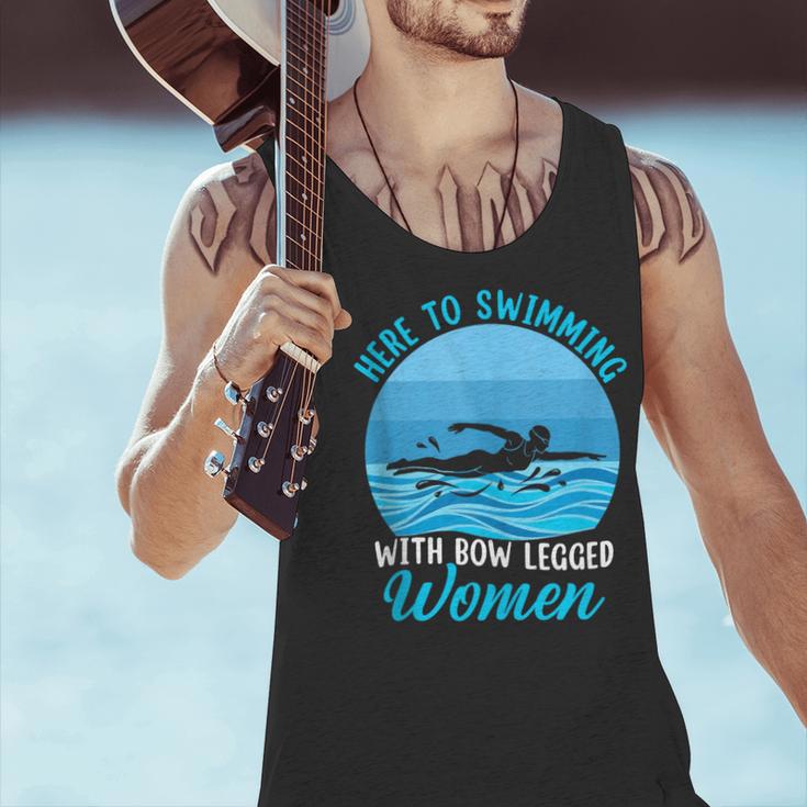 Here's To Swimming With Bow Legged Women Swimming Men Tank Top