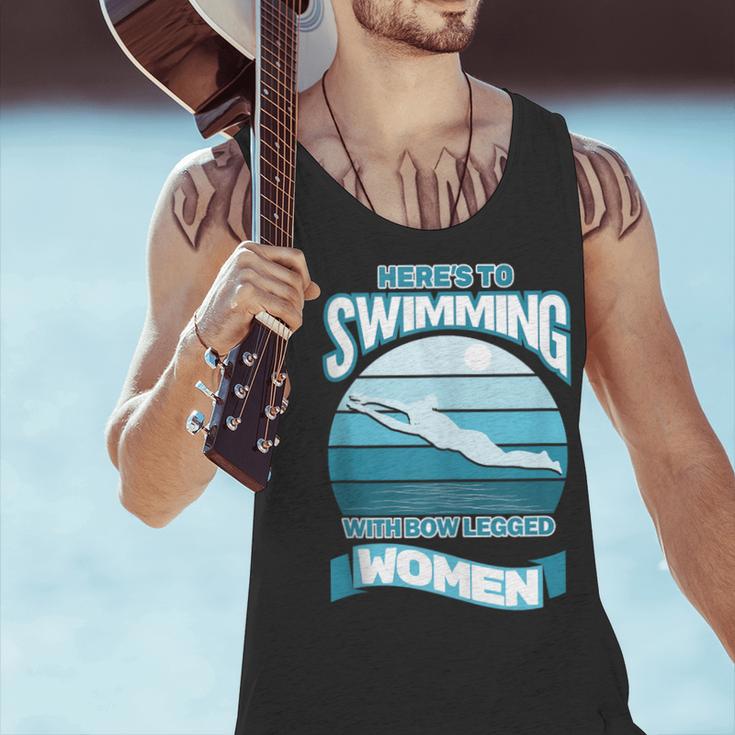Here's To Swimming With Bow Legged Women Vintage Style Men Tank Top