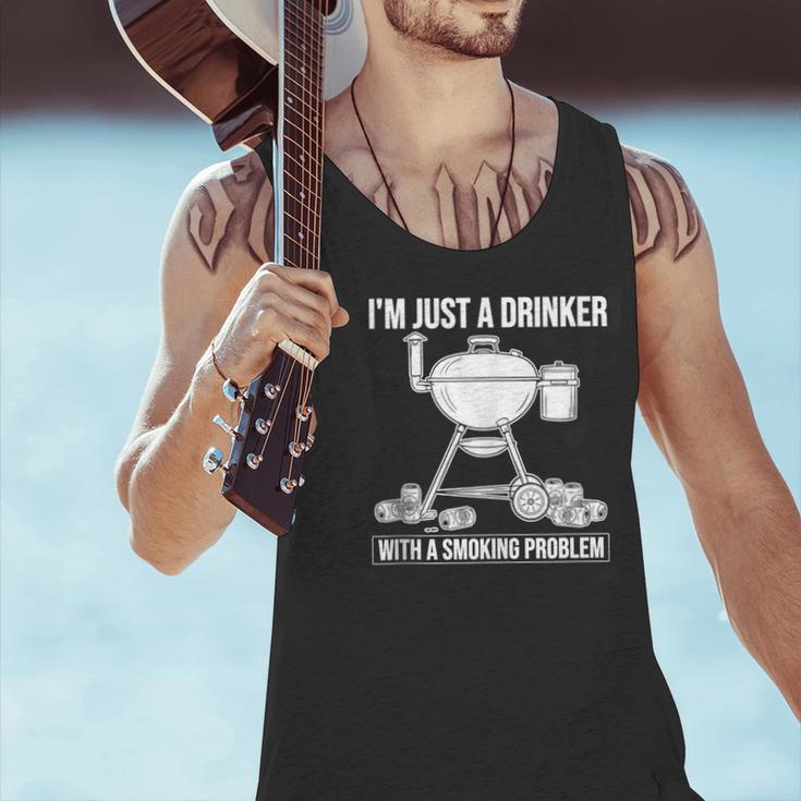 I'm Just A Drinker With A Smoking Problem BBQ Dads Grilling Men Tank Top