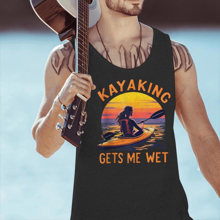 Kayaking Gets Me Wet Kayak Paddling Canoe Adult Joke Sleeveless Men Tank Top Kayaking Gets Me Wet Kayak Paddling Canoe Adult Joke Sleeveless Men Tank Top
