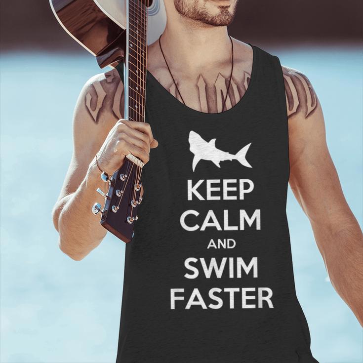 Keep Calm And Swim Faster Swimming T-Shirt Men Tank Top Keep Calm And Swim Faster Swimming T-Shirt Men Tank Top