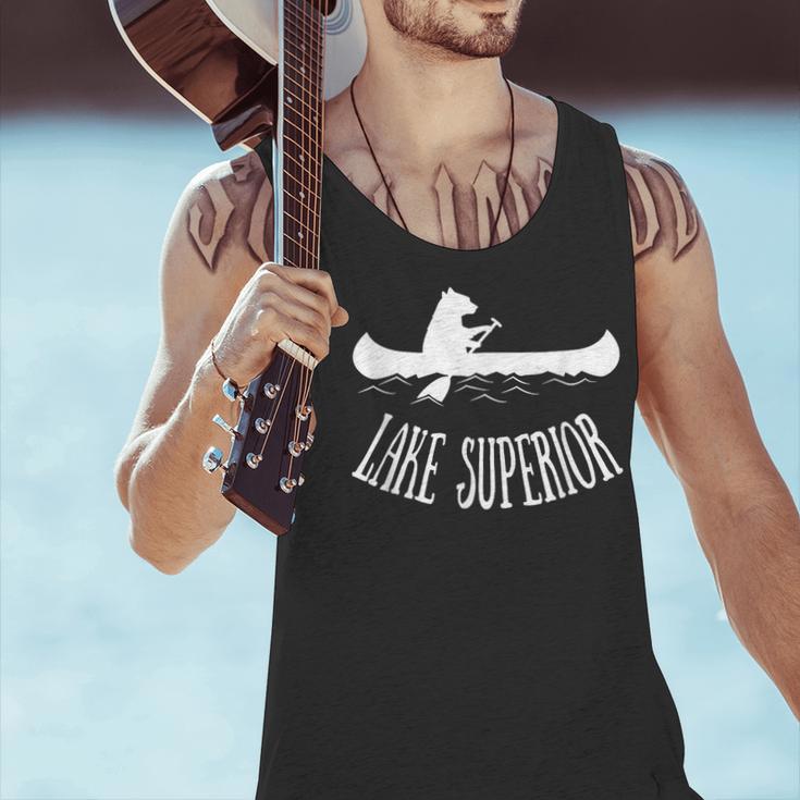 Lake Superior Bear Canoe Upper Peninsula For Yooper Men Tank Top Lake Superior Bear Canoe Upper Peninsula For Yooper Men Tank Top