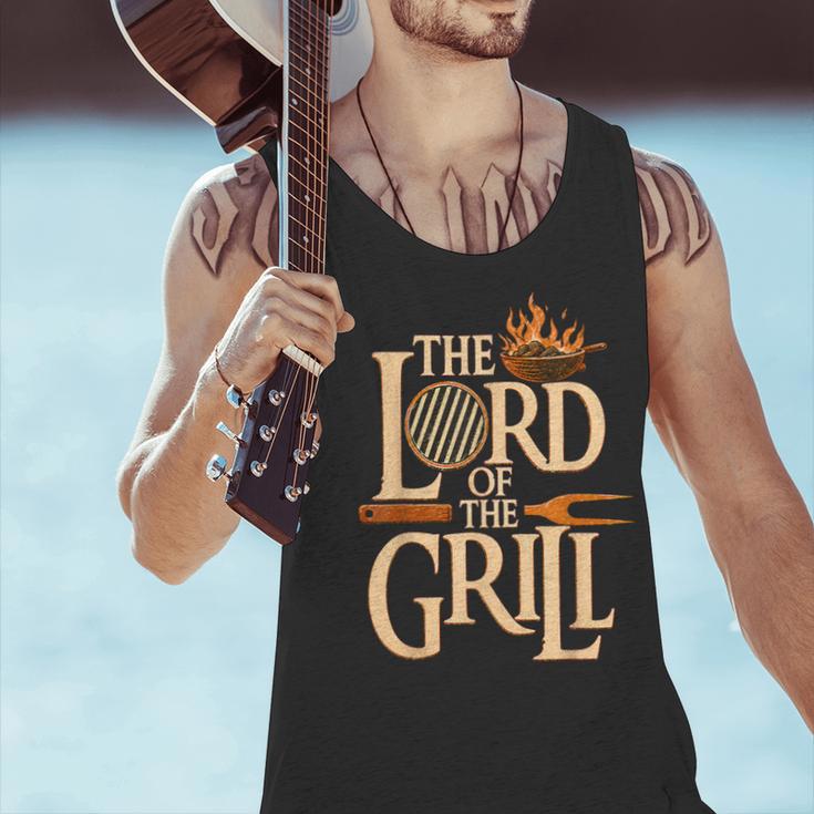 Lord Of The Grill BBQ Daddy Nerd Dad Men Tank Top