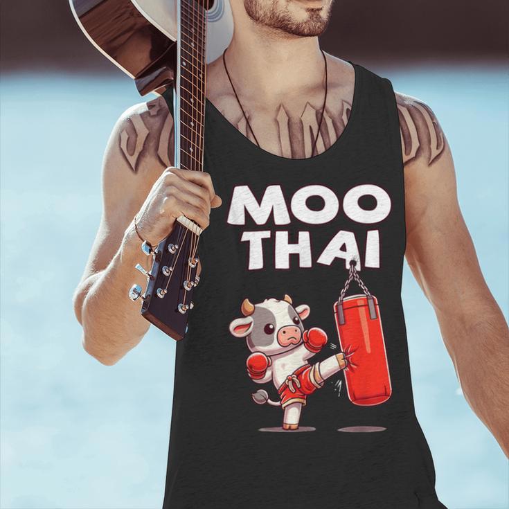 Moo Thai Muay Thai Cow Thai Boxing For Kids Muay Thai Men Tank Top Moo Thai Muay Thai Cow Thai Boxing For Kids Muay Thai Men Tank Top