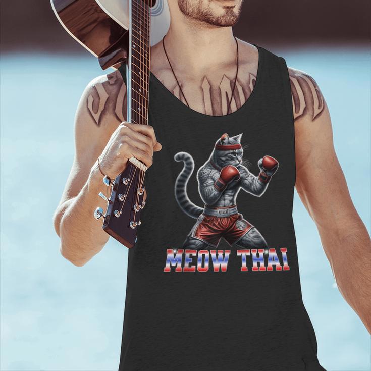 Muay Thai Cat Meow Thai Boxing Men Tank Top
