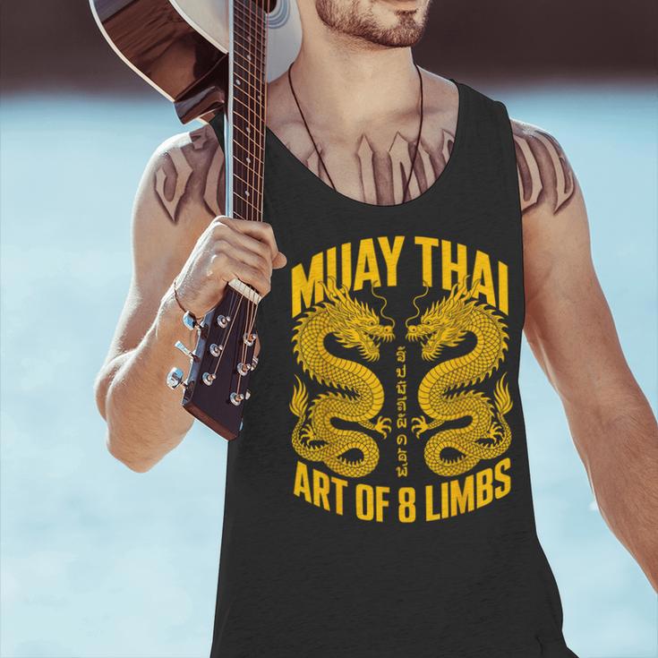 Muay Thai Dragons Thai Boxing Fighter Men Tank Top