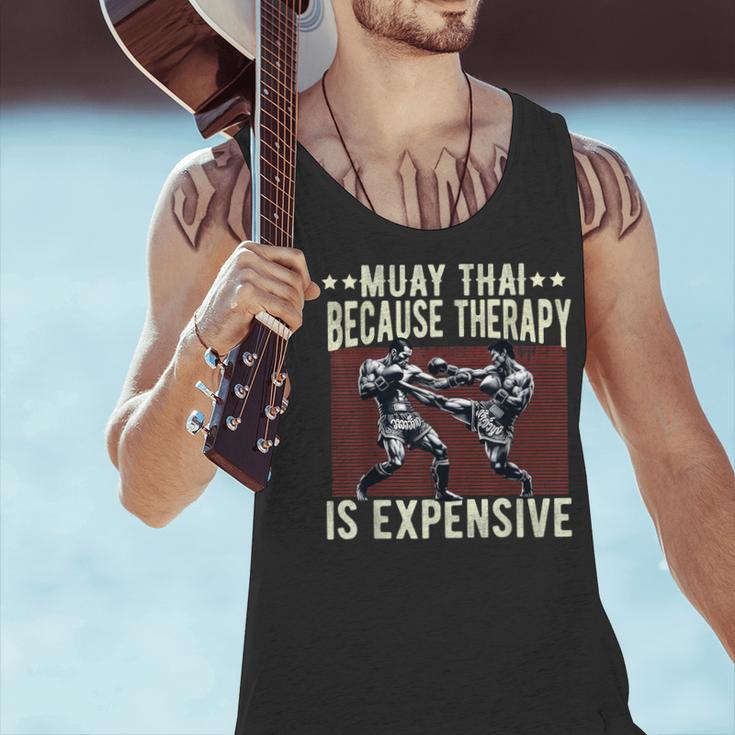 Muay Thai Fighter For Men Dad Boys Thai Kickboxing Fighting Men Tank Top