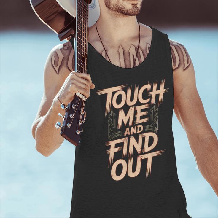 Muay Thai Fighter Touch Find Out Humor Warning Men Tank Top