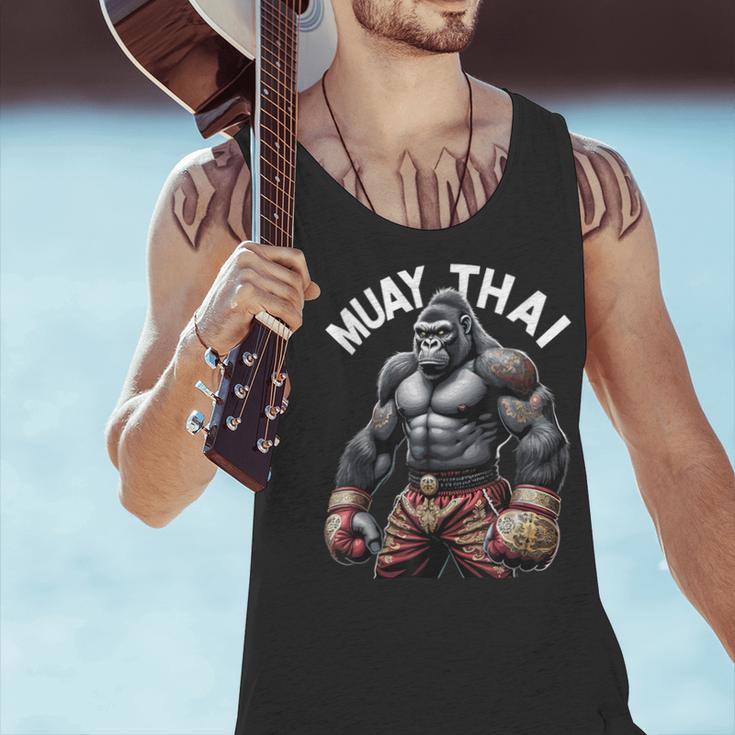 Muay Thai Gorilla Strength Power Fighter Men Tank Top Muay Thai Gorilla Strength Power Fighter Men Tank Top
