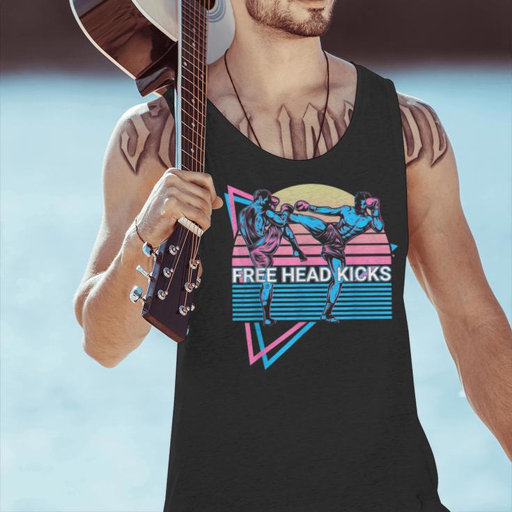 Muay Thai Kickboxing Retro Free Head Kicks Men Tank Top Muay Thai Kickboxing Retro Free Head Kicks Men Tank Top