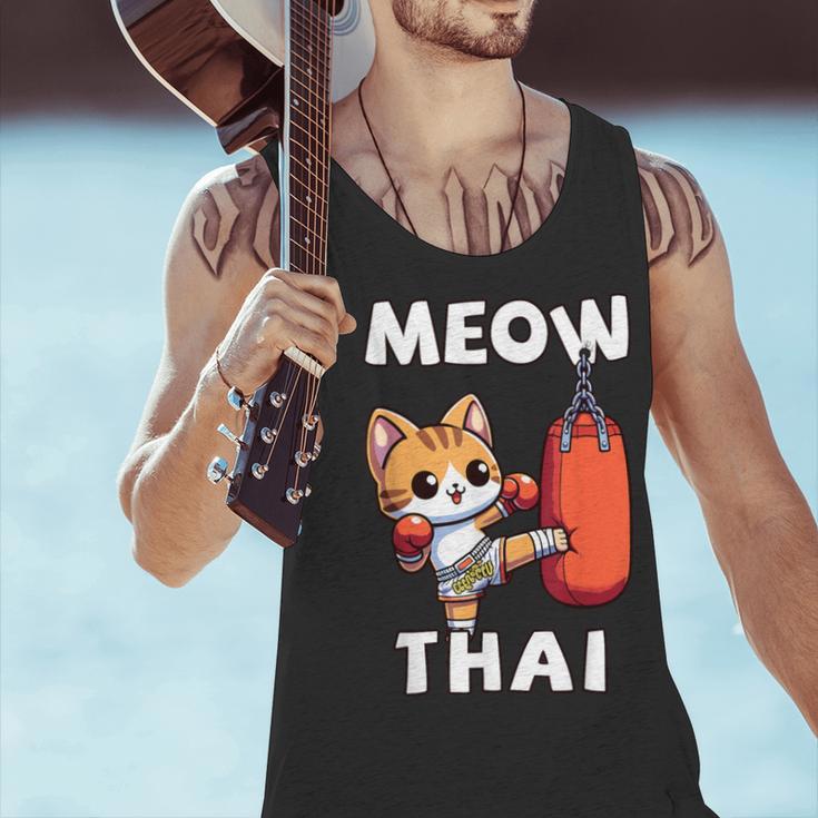 Muay Thai Meow Thai Thai Boxing For Boys Muay Thai Cat Men Tank Top Muay Thai Meow Thai Thai Boxing For Boys Muay Thai Cat Men Tank Top