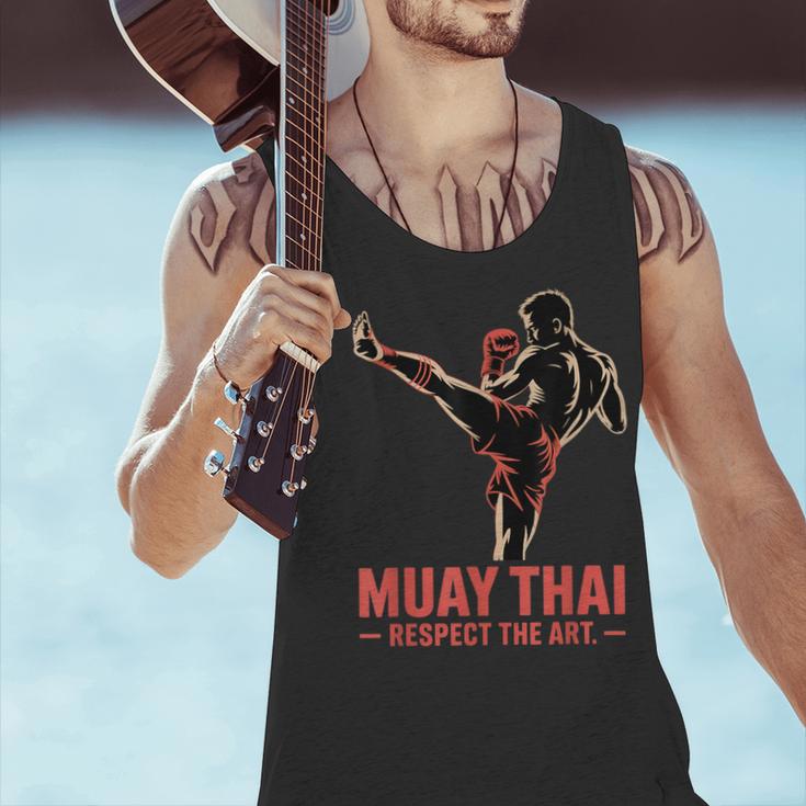Muay Thai Respect The Art Martial Arts Kickboxing MMA Men Tank Top