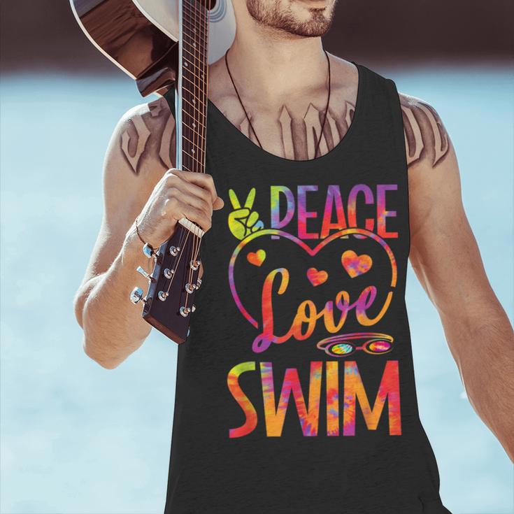 Peace Love Swim Swimming Tie Dye Swimmer Swimming Swim Team Men Tank Top Peace Love Swim Swimming Tie Dye Swimmer Swimming Swim Team Men Tank Top