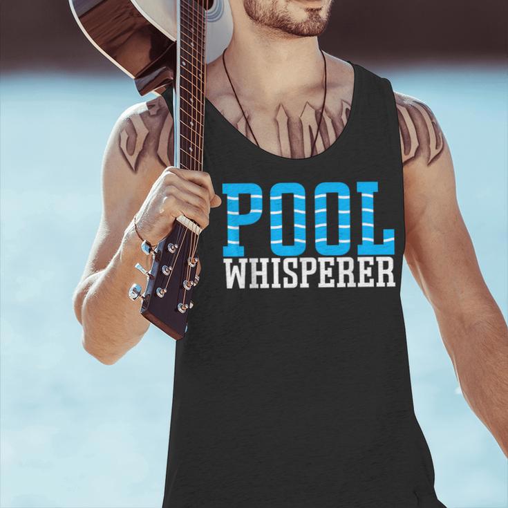 Pool Guy Pool Whisperer Boy Men Swimming Pool Men Tank Top