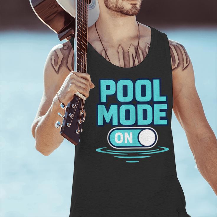 Pool Mode On Summer Swimming Vacation Men Tank Top Pool Mode On Summer Swimming Vacation Men Tank Top