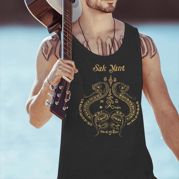 Sak Yant Sak Yant Tattoo Sak Yant Muay Thai Sak Yant T-Shirt Men Tank Top