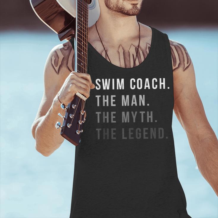Swim Coach The Man The Myth The Legend Swimming Coach Men Tank Top Swim Coach The Man The Myth The Legend Swimming Coach Men Tank Top