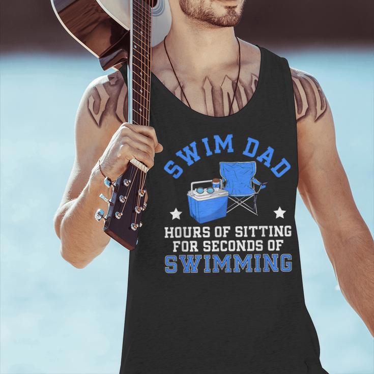 Swim Dad Of A Swimmer Dad Swim Father Swimming Dad Men Tank Top