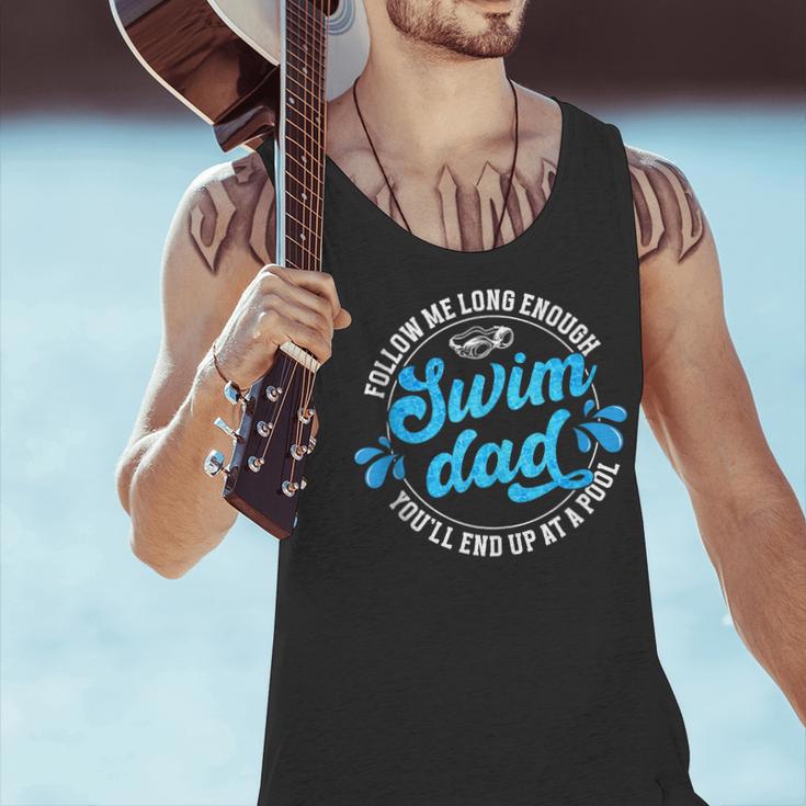 Swim Dad Dad Of A Swimmer Dad Swimming Father Men Tank Top