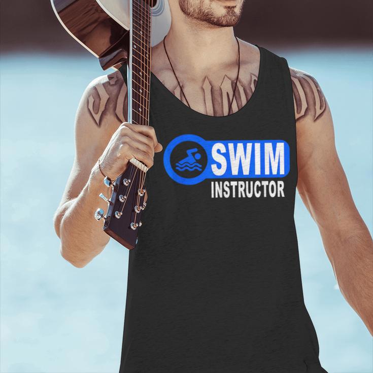 Swim Instructor Swimming Teacher Swimmer In Pool Graphic Art Men Tank Top Swim Instructor Swimming Teacher Swimmer In Pool Graphic Art Men Tank Top