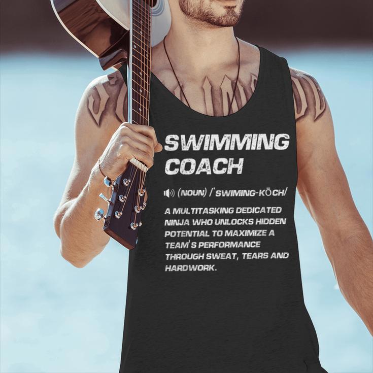Swimming Coach Definition Swimming Instructor Men Tank Top Swimming Coach Definition Swimming Instructor Men Tank Top