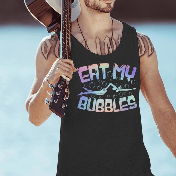 Swimming Eat My Bubbles Swim Watercolour Men Tank Top Swimming Eat My Bubbles Swim Watercolour Men Tank Top