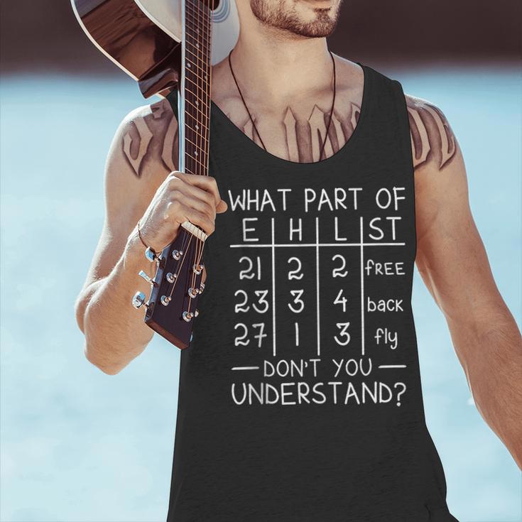 Swimming Swimmer What Part Don't You Understand Swim Team Men Tank Top Swimming Swimmer What Part Don't You Understand Swim Team Men Tank Top