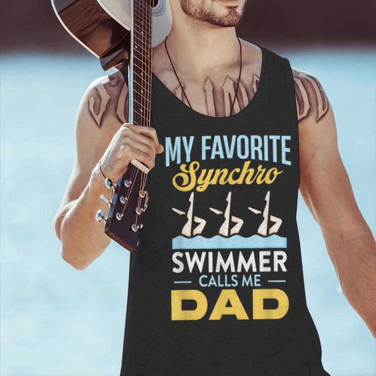Synchronized Swimming Dad Favorite Synchro Swimmer Artistic Men Tank Top Synchronized Swimming Dad Favorite Synchro Swimmer Artistic Men Tank Top