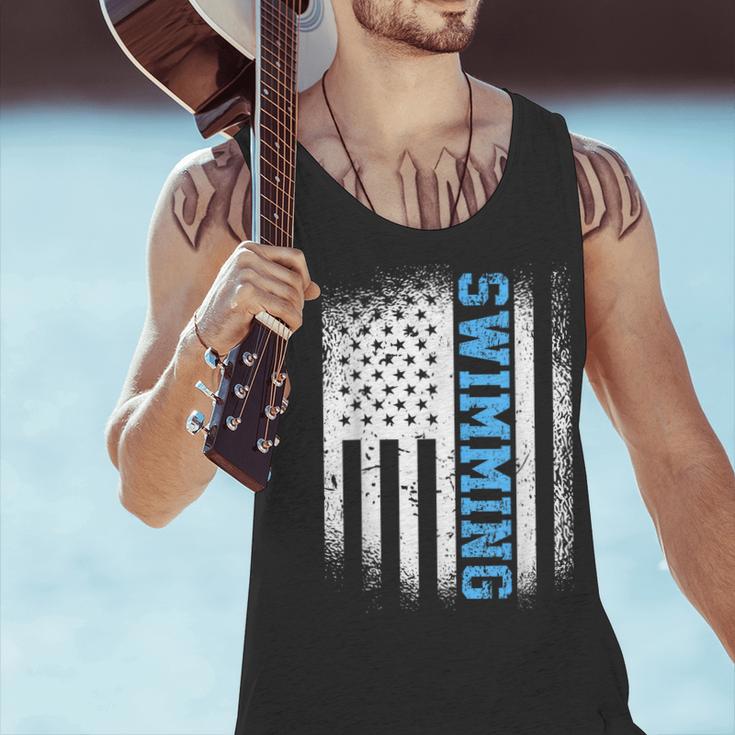 USA Flag Swimming Swim American Swimmer Men Tank Top USA Flag Swimming Swim American Swimmer Men Tank Top