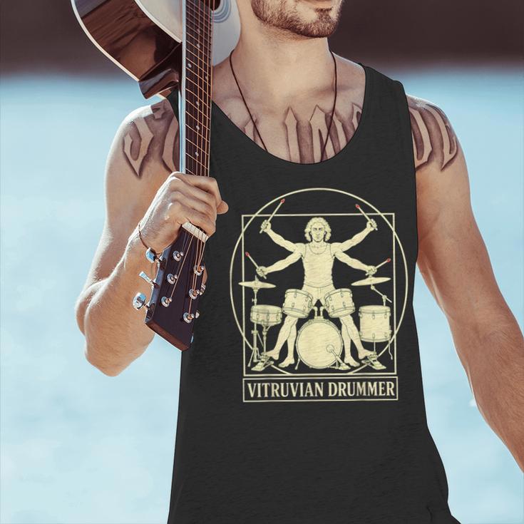 Vitruvian Drummer Drum Kit Music Lover Musician Men Men Tank Top Vitruvian Drummer Drum Kit Music Lover Musician Men Men Tank Top