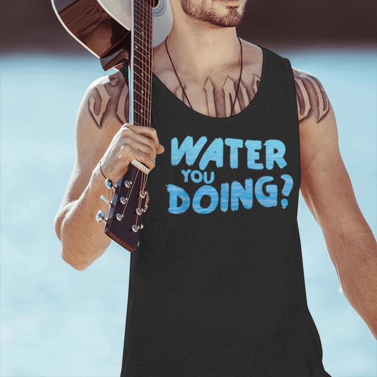 Water You Doing Sea Swimming Swimming Pool Men Tank Top