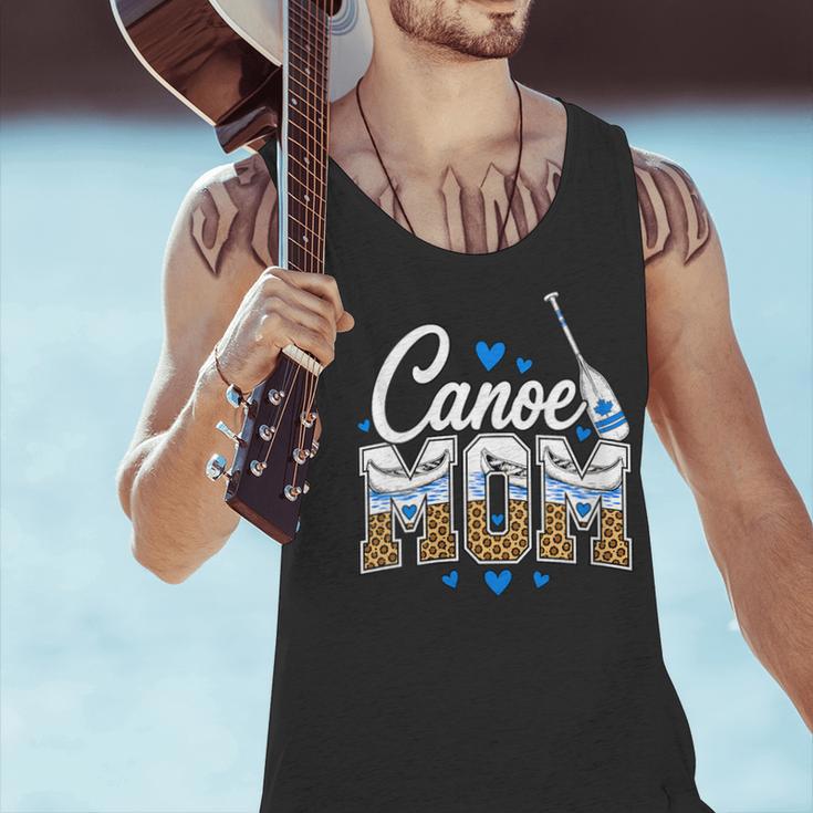 Women's Canoe Mom Leopard Print Paddle River Lake Sport Mother Men Tank Top