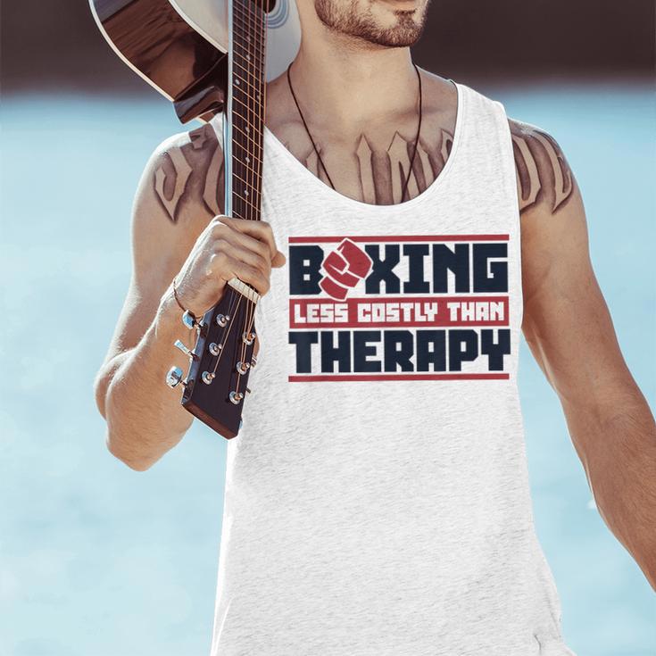 Boxing Less Costly Than Therapy Muay Thai Boxing Men Tank Top