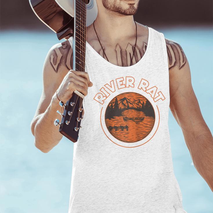 Canoe Canoeing Retro River Rat Raglan Baseball Tee Men Tank Top