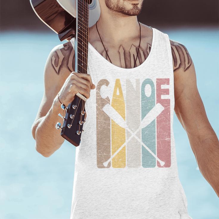 Canoe Vintage Canoeing Retro Canoe Paddling Men Tank Top