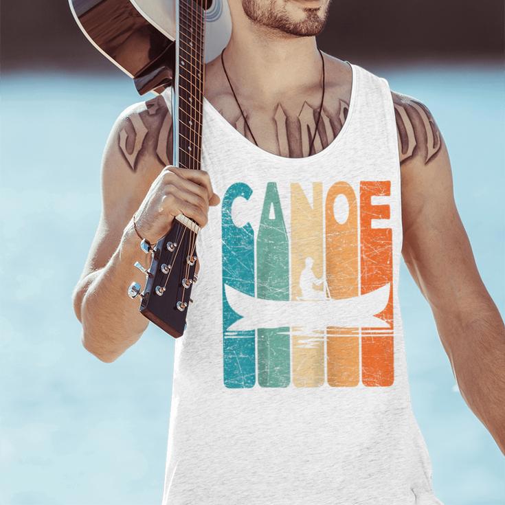 Canoe Vintage Canoeing Retro Canoe Paddling Raglan Baseball Tee Men Tank Top