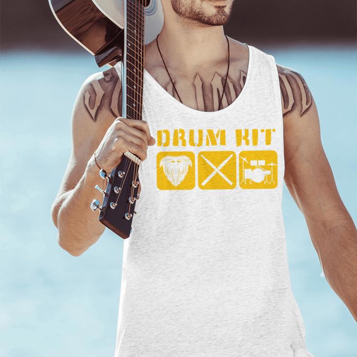 Drum Kit Band Drumming Drumsticks Musical Drums Men Tank Top