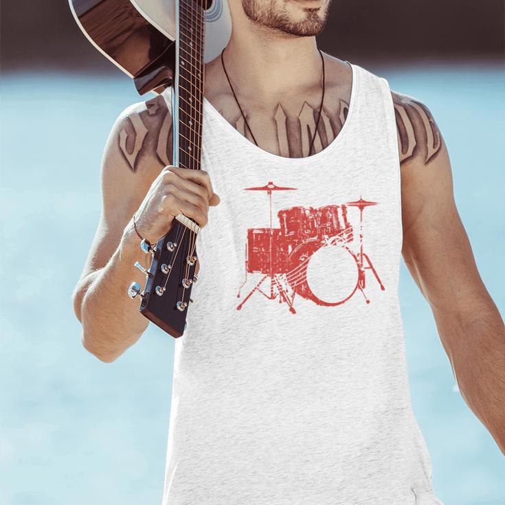 Drum Kit Drummer Band Musical Instrument Rock Music Men Tank Top Drum Kit Drummer Band Musical Instrument Rock Music Men Tank Top