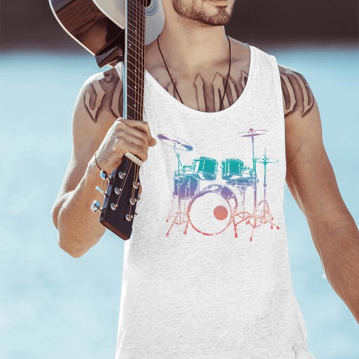 Drum Kit Drummer Graphic Sweatshirt Men Tank Top
