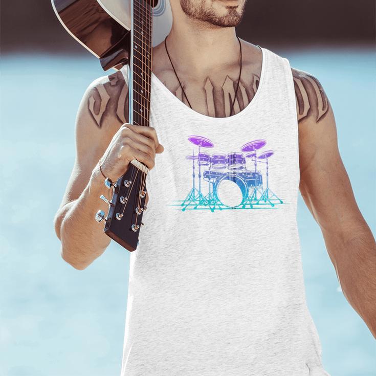 Drum Kit Set Drummer Zip Men Tank Top Drum Kit Set Drummer Zip Men Tank Top