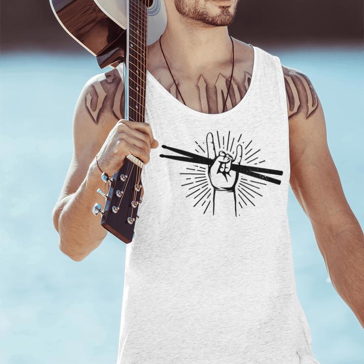 Drummer Drum Kit Rock & Roll Music Drummer Men Tank Top