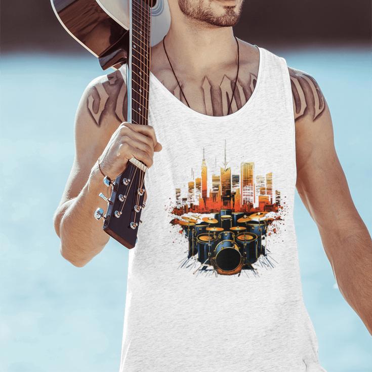 Drumset Drum Kit Music Drummer Drumming Raglan Baseball Tee Men Tank Top Drumset Drum Kit Music Drummer Drumming Raglan Baseball Tee Men Tank Top