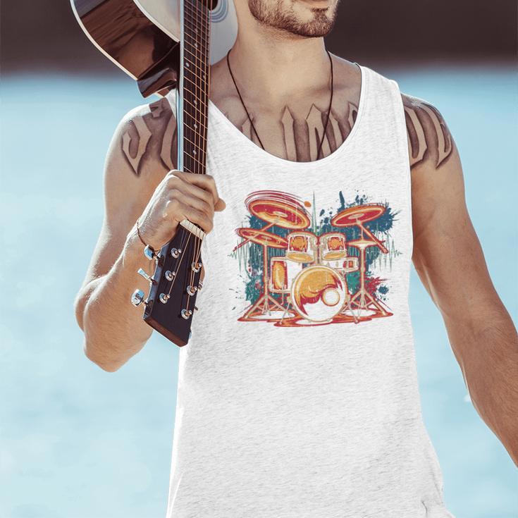Dynamic Drum Kit For Drummers And Rock Music Lovers Sweatshirt Men Tank Top Dynamic Drum Kit For Drummers And Rock Music Lovers Sweatshirt Men Tank Top