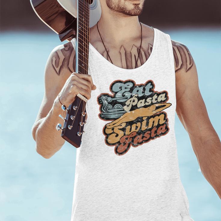 Eat Pasta Swim Fasta Swimmer Vintage Swimming Men Tank Top Eat Pasta Swim Fasta Swimmer Vintage Swimming Men Tank Top