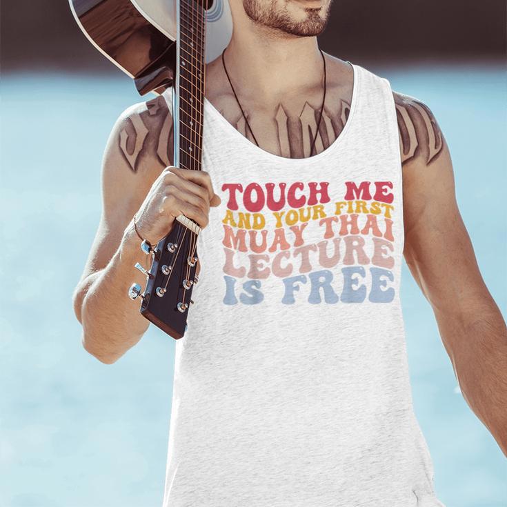Your First Muay Thai Lecture Is Free Thai Boxing Trainer Men Tank Top