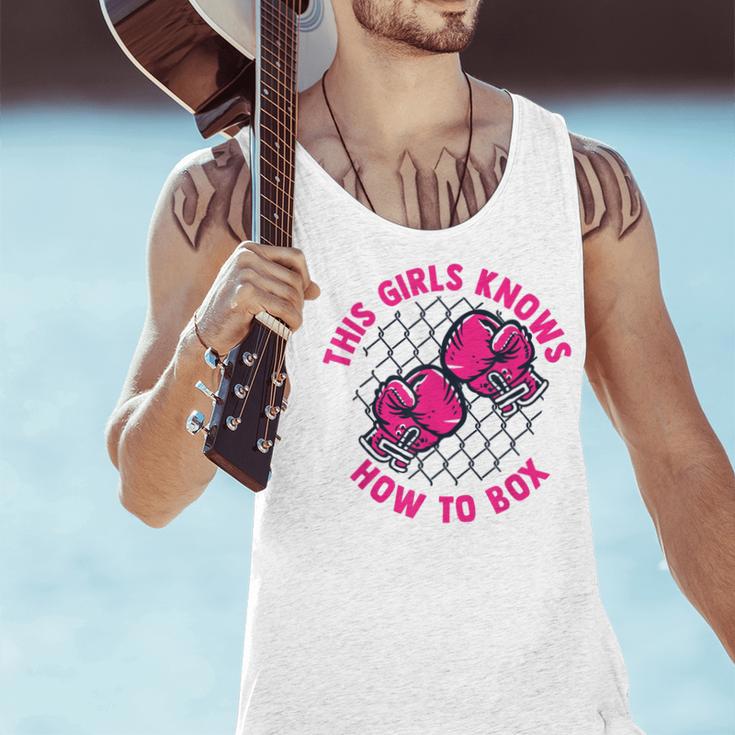 This Girl Knows How To Box Muay Thai Kickboxer Fan Boxing Men Tank Top