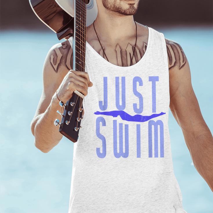Just Swim Swimmer Swimming Men Tank Top