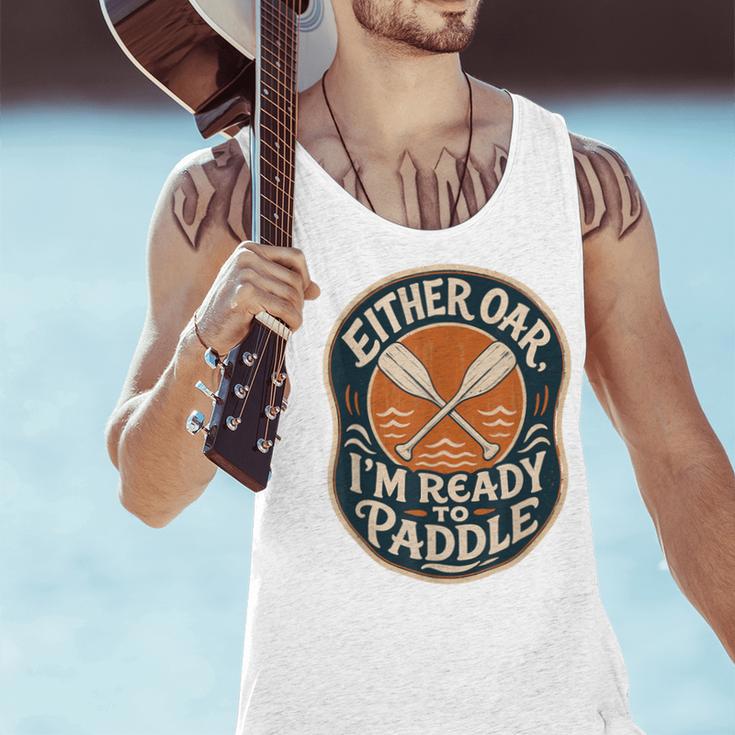 Kayak Canoe Paddle Either Oar Men Tank Top