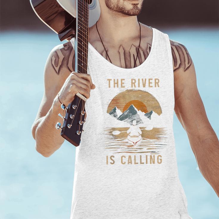 Kayak Kayak Vintage Mountains Canoe Kayak Raglan Baseball Tee Men Tank Top